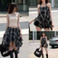 Áo/ Chân Váy Nữ Vải Kate Caro Sọc Phối Nơ Catchy Skirt, vạt chéo cá tính | KHAO BOUTIQUE