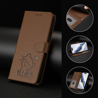 Bao Da Cao Cấp Ví Dành Cho Motorola Moto G56 G54 G24 G15 G06 Power G05 Đứng Đựng Thẻ Lật Vỏ Điện Thoại Dây Đeo