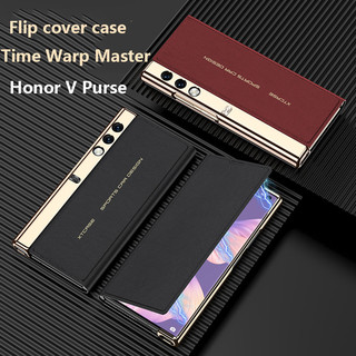 Da Sang Trọng Gấp Từ Tính Dành Cho Ví Honor V 5G Chống Sốc Bảo Vệ Ống Kính Flip Stand Cover