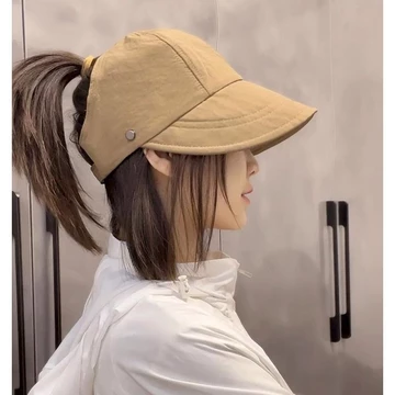 Mũ Mái Rỗng Mẫu Mới Mũ Lưỡi Trai Trẻ Em Mùa Hè Mũ Chống Nắng Ngư Dân Mũ Lưỡi Trai Nhỏ Có Thể Buộc Mặt