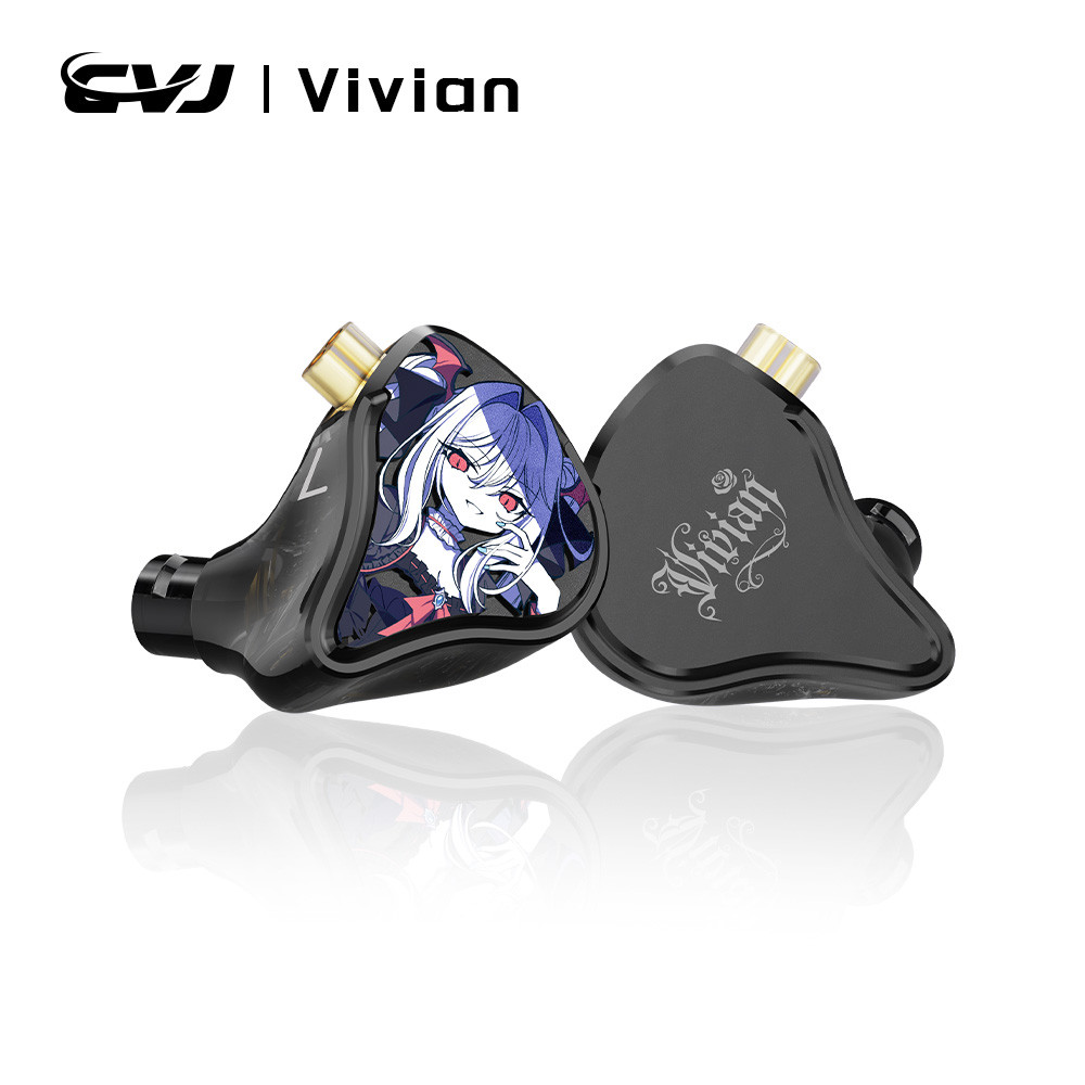 CVJ Vivian 10mm Trình điều khiển năng động trong tai Tai nghe Thích hợp cho trò chơi Cáp có thể tháo rời 0,78mm 2Pin Chất lượng âm thanh HiFi