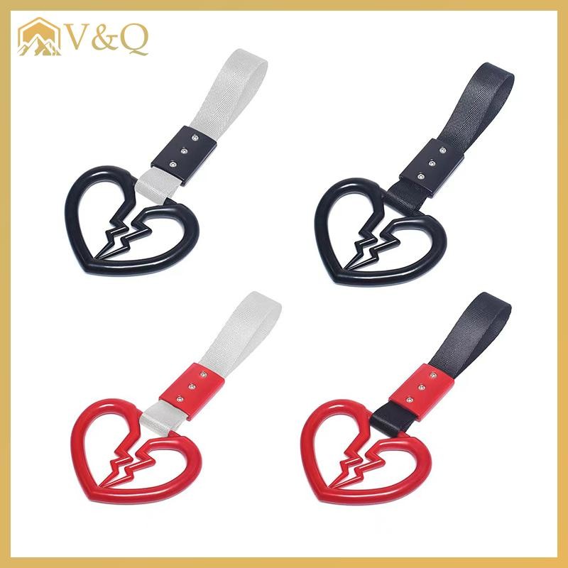 Littleloves1 Dễ Thương Hình Trái Tim Vỡ Xe Chống Tĩnh Điện Dây Đeo Trang Trí Cảnh Báo Tàu Điện Ngầm Xe Buýt Tay Cầm Xe Phía Sau Cản Trước Cảnh Báo Vòng EN