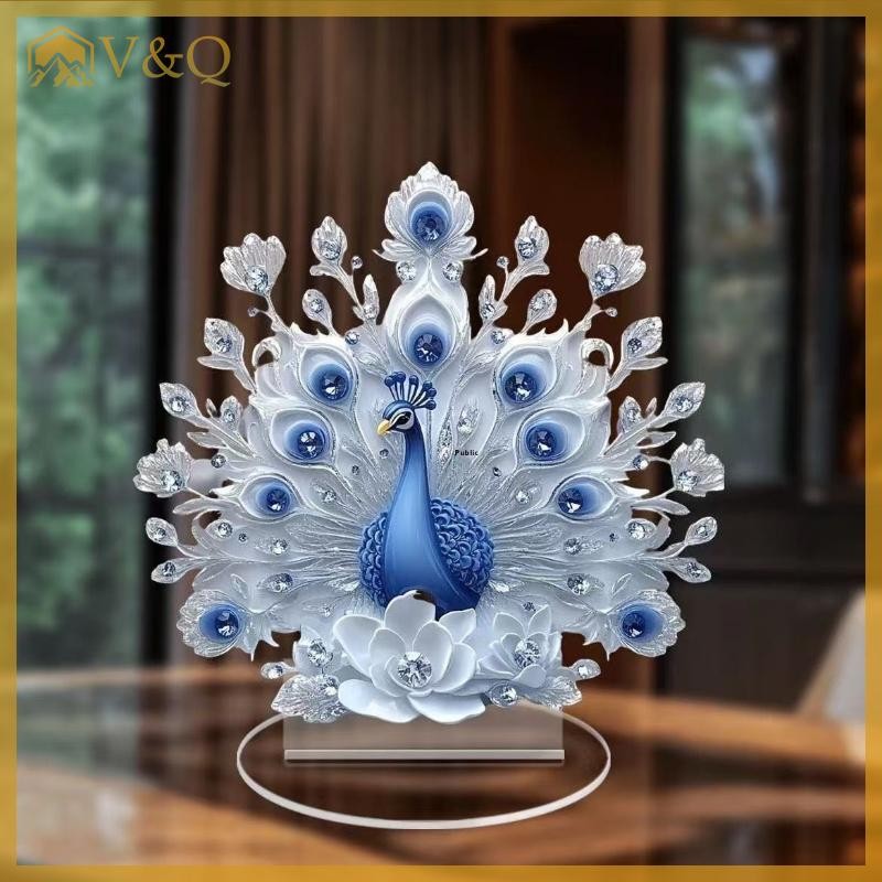 Littleloves1 Trang Trí Con Công Hình Trang Trí Cho Văn Phòng Tân Gia Quà Tặng Trang Trí Máy Tính Để Bàn Trang Trí EN