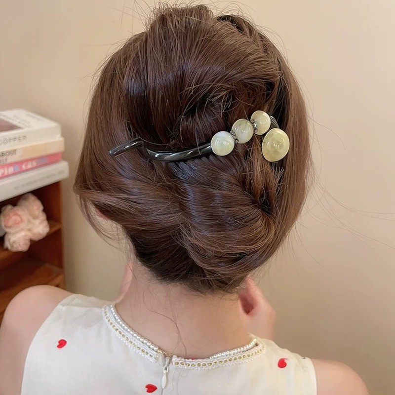 [GuuDuu] Kẹp Tóc Xoắn Hạt Tròn Nhiều Màu Sắc - Phong Cách INS Hàn Quốc - Thích Hợp Mặc Hàng Ngày Cho Bé Gái