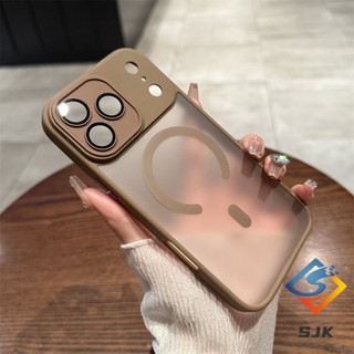 Ốp Điện Thoại Từ Tính Mờ 17 Series Mới Cho IPhone 17 Pro Max 11 12 13 14 15 16 Pro Max 17 Air 14 / 15 / 16Plus Vỏ Trong Suốt Chống Sốc