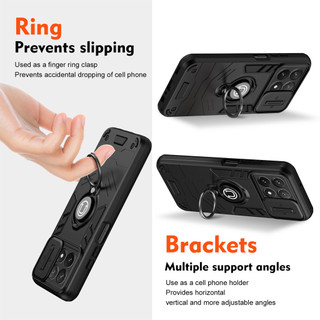 Dành Cho Xiaomi POCO X6 Pro Ốp điện thoại Có Chân Đế Giáp Lưng TPU Mềm Edge Bảo Vệ Ống Kính Máy Ảnh Chống Sốc Mỏng Bao