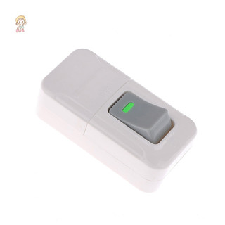 TWE Trắng BẬT TẮT Nút Nhấn Bàn Đèn Led Trực Tuyến Điều Khiển Giữa Cab Đầu Giường Điện 6A 250V VN