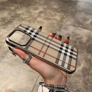 Ốp Điện Thoại Thích Hợp Cho iPhone Kẻ Sọc Hợp Thời Trang Thích Hợp Cho iPhone1514 Vỏ Điện Thoại 13promax Phong Cách Mạ Điện 12 Cao Cấp / 7 / 8 Vỏ Bảo Vệ Phong Cách Mới 3G64