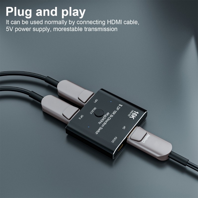 Two Directional 4K@240Hz  Switcher for Seamless  Resolution Video