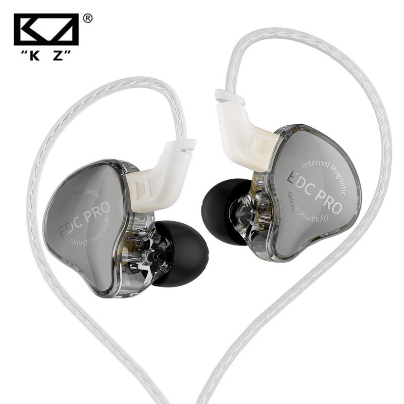 Kz EDC PRO HIFI Tai nghe có dây trong tai tốt nhất Tai nghe giám sát trình điều khiển năng động lớn có cáp âm thanh có thể tháo rời
