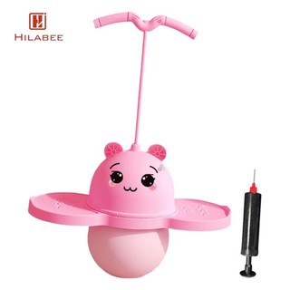 Hilabee Đồ chơi nhảy có tay cầm kèm bơm, bảng nhảy, gậy nhảy cho trẻ em, thể dục