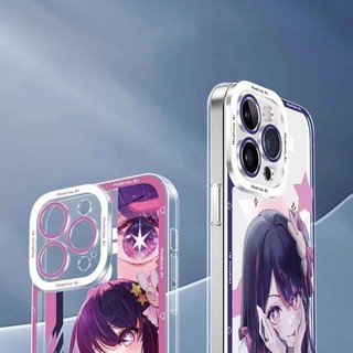 Ốp Lưng Cho Iphone 15 Pro Max 11 12 13 14 Pro Max Cover OSHI NO KO Arima Kana Hoshino Ai Akane Anime Silicone Trong Suốt Camera Bảo Vệ Trong Suốt Vuông Mắt Thiên Thần Vỏ Điện Thoại