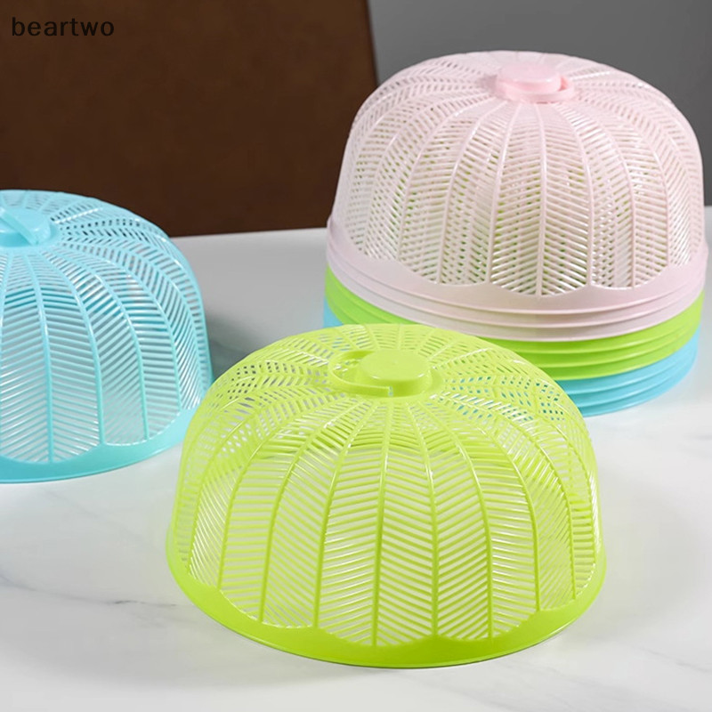 < Beartwo > 1 Chiếc Lưới Thực Phẩm Thoáng Khí Chống Muỗi Và Bay Nắp Bát Tiện Ích Cho Gia Đình Trái Cây Nhựa Tròn Rau Đẹp