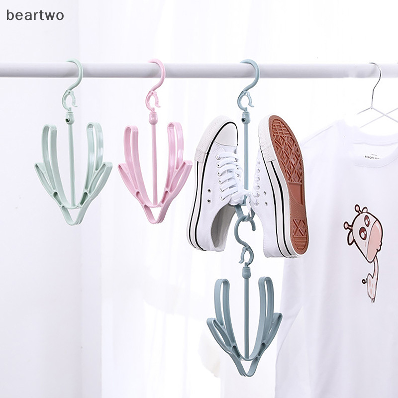 < Beartwo > al Giày Sấy Móc Treo Giá Phơi Chống Gió Xoay Ban Công Khăn Cà Vạt Treo Giày Để Bảo Quản Gia Đình Sắp Xếp Đẹp
