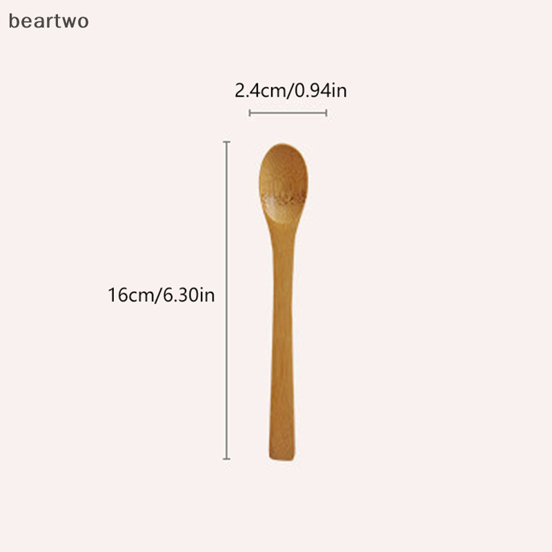 < Beartwo > 1 Chiếc Thìa Canh Nhà Bếp Tre Tự Nhiên Bộ Đồ Ăn Tự Nhiên Ellipse Ladle Muỗng Sản Phẩm Thân Thiện Với Môi Trường Thìa Nấu Mật Ong Cà Phê Đẹp
