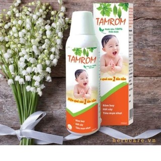 Nước tắm rôm  ( TAMROM ) cho  trẻ em hiệu quả sau 1 lần tắm.