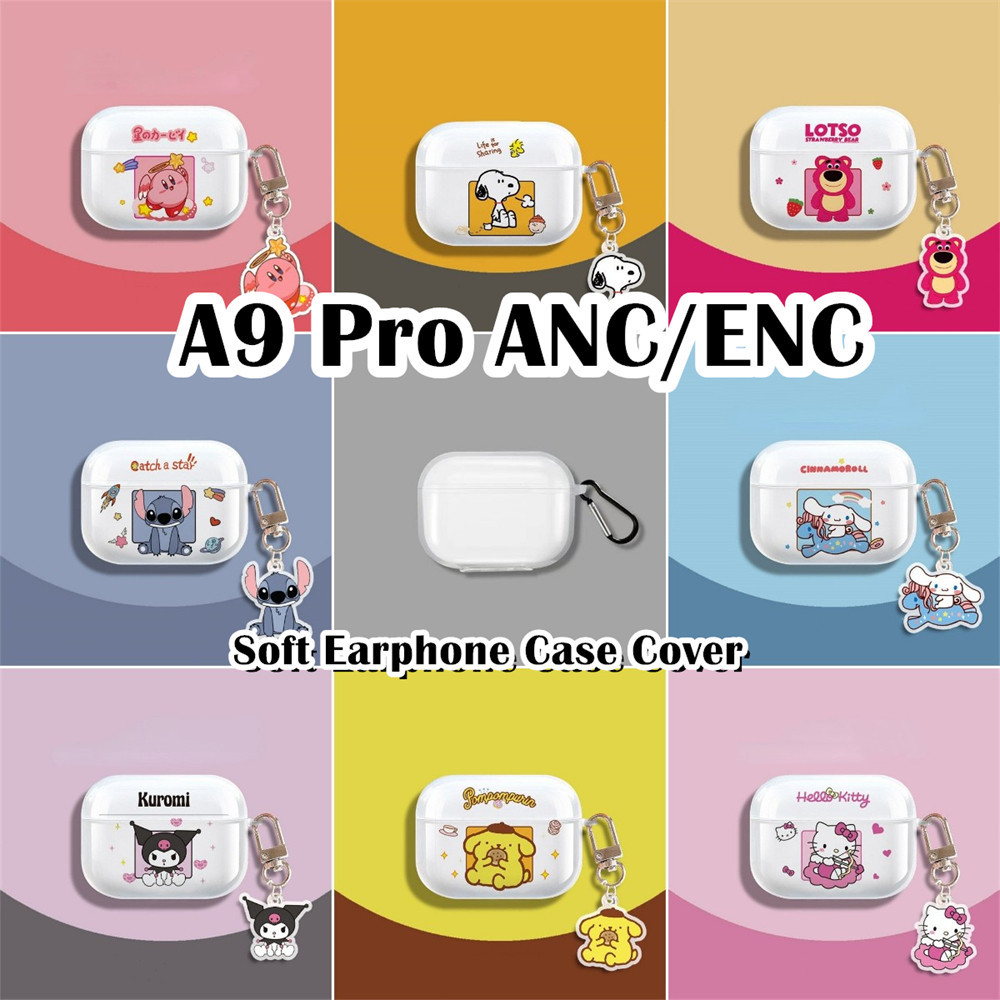 [Ngôi sao tương lai] Dành cho vỏ A9 Pro ANC / ENC Vỏ tai nghe Vỏ silicon mềm trong suốt hoạt hình