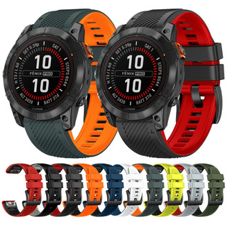 Dây đeo đồng hồ silicon Gramin QuickFit 22mm 26mm cho Garmin Fenix 5 5X 6X 7 7X Pro / Epix Pro (Gen 2) TACTIX / Mk2 Mk2i G1 / MARQ / Enduro 2 Dây đeo