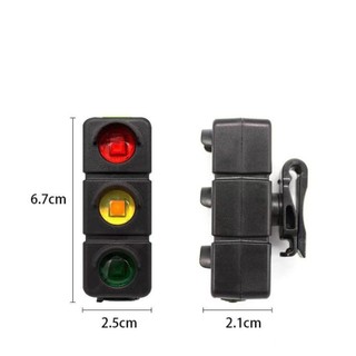 Đèn hậu xe đạp JKDESIGN, Đèn xe đạp leo núi nhấp nháy chống nước, Đèn giao thông 3 màu sáng tạo Đèn an toàn đầy màu sắc có thể sạc lại USB