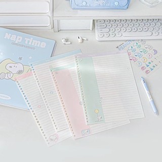 Sổ còng bìa nhựa Binder Snoopy size A5 B5 kèm giấy, thiết kế nhẹ nhàng