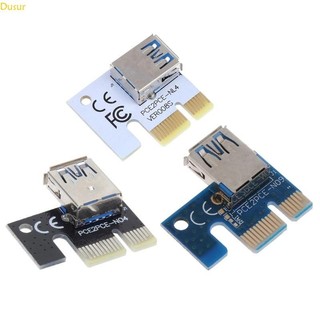 Dusur PCI-E Riser Card PCI cho Express 1X đến 16X Bộ mở rộng 6pin Bộ chuyển đổi GPU Khai thác USB 3 0 PCIE X1 Đồ họa Riser cho Vid
