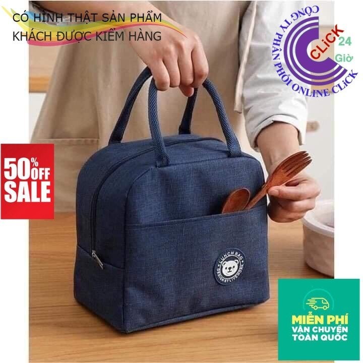[XẢ] Túi giữ nhiệt mini Túi Đựng Hộp Cơm Giữ Nhiệt giỏ Bỉm sữa mini  ⌛ Hoa Mười Giờ Bonsai & Phụ Kiện
