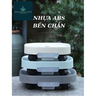 Kệ đế chậu cây di động có bánh xe và khay hứng nước thừa tiện lợi.