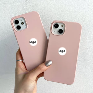 Bột cát (Chất lượng cao) cho iPhone 17 / 16 / 15 / 14 / 13 / 12 / 11 / Pro Max Air mini Xs Max Xr 7 8 Plus SE Vỏ điện thoại silicon lỏng bảo hiểm toàn diện