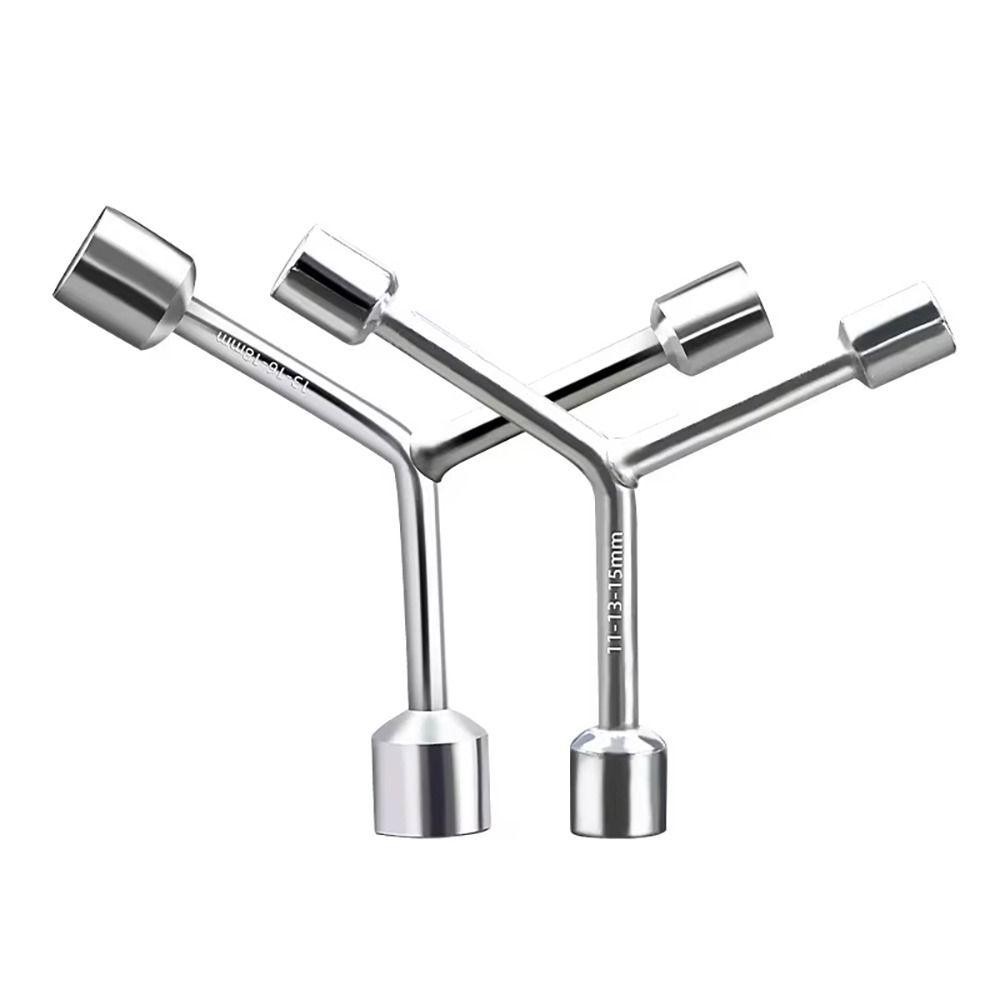 YUUKII 1 Cờ lê loại Y, Công cụ sửa chữa tháo gỡ Cờ lê ổ cắm tam giác bằng thép Chrome Vanadi, 8 10 12mm Xe đạp Xe đạp Cờ lê ba lỗ đa tiêu chuẩn
