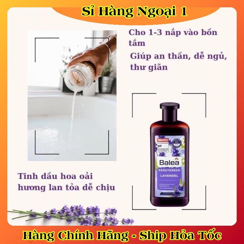 [Date mới nhất] Sữa tắm thảo dược tạo bọt hương Bạch Đàn và Hoa Oải Hương Balea 500ml - Hàng nội địa Đức