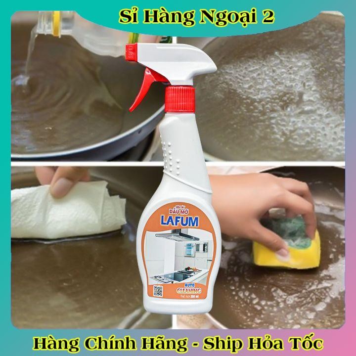 Tẩy dầu mỡ,tẩy nhà bếp, tẩy hút mùi, bếp gas, bếp từ, đáy xoong, đáy chảo LAFUM