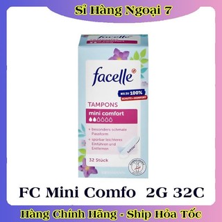 Băng vệ sinh Tampon Facelle Đức đầy đủ size - Date mới Đủ Bill