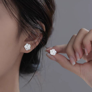 Bông tai bạc S925 Bông tai thời trang đơn giản Bông tai nữ Món quà trang sức