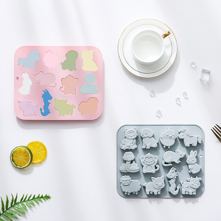 12 Chủ Đề Cung Hoàng Đạo Silicon Làm Bánh Sô Cô La, Thạch Cao, Xà Phòng, Epoxy, Dụng Cụ DIY