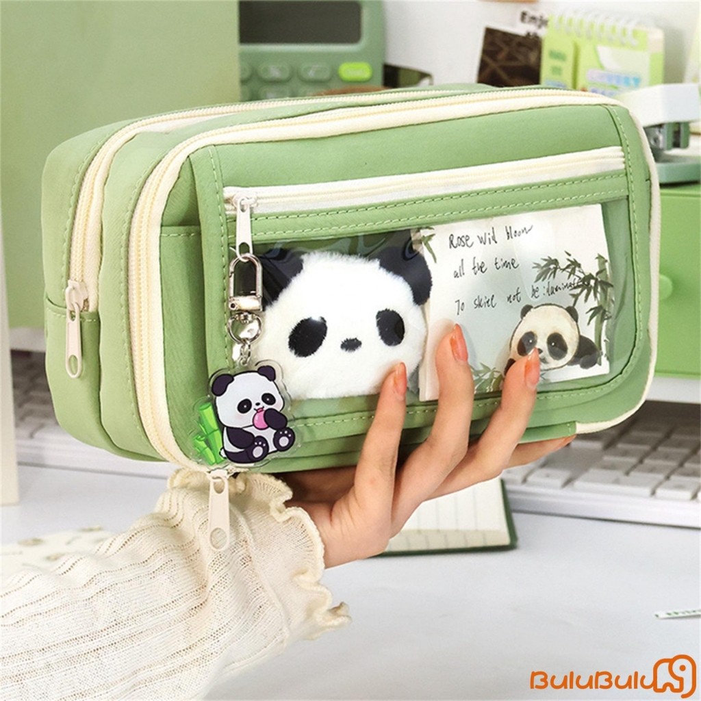 Túi đựng bút chì có dây kéo Hộp đựng bút chì dung tích lớn Hộp đựng văn phòng phẩm dành cho sinh viên Đồ dùng văn phòng du lịch