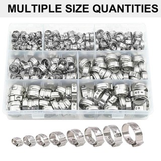 Cutep 130 Chiếc Đơn Tai Kẹp Bộ Chuyên Nghiệp Ngăn Ngừa Rò Rỉ Phụ Kiện Khớp Thép Không Gỉ