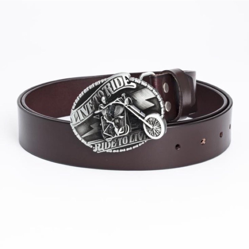 Thắt Lưng Da Nam Phong Cách Cao Bồi_Wear Resistant Adult Waist Belts