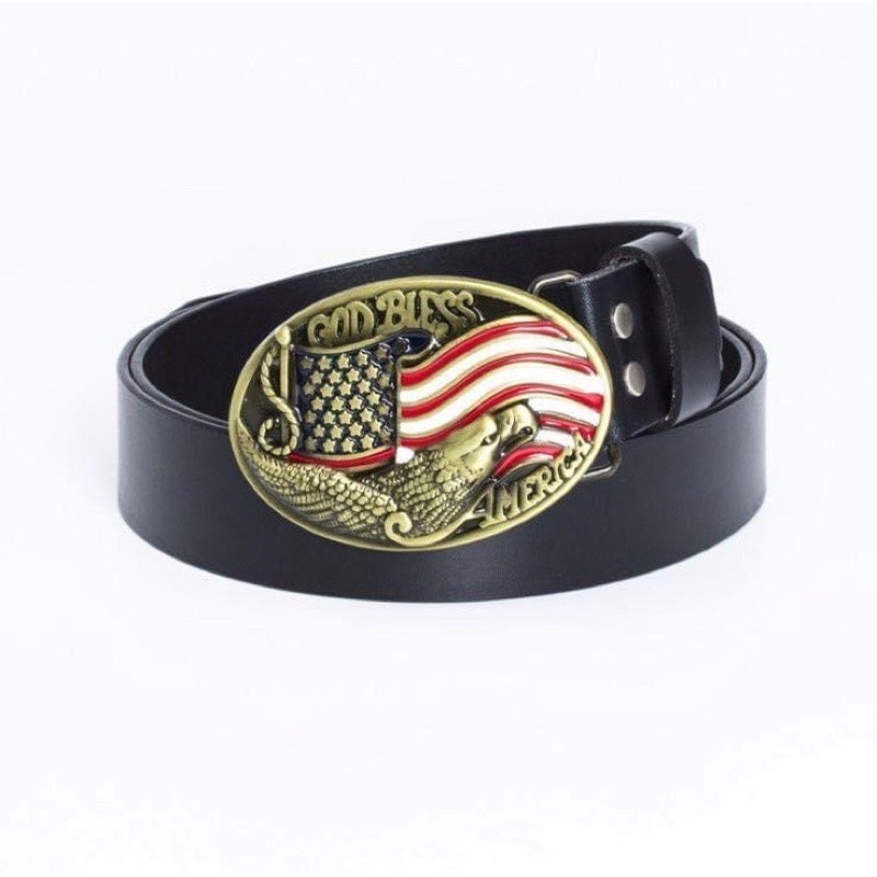 Thắt Lưng Da Nam Phong Cách Cao Bồi_Wear Resistant Adult Waist Belts