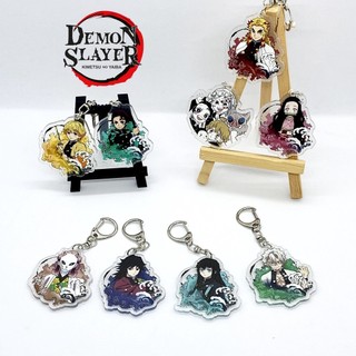 Móc Khóa Demon Slayer Thanh Gươm Diệt Quỷ Nhựa Acrylic Hai Mặt Kimetsu no Yaiba Hoạt Hình Anime Manga Dễ Thương