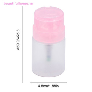 [Beautifulhome] Máy bơm ép rỗng 60ML Nhựa có thể khóa được Móng tay chống rò rỉ Ba Lan Tẩy chai ép Dụng cụ trang điểm Lưu trữ chất lỏng [làm đẹp]