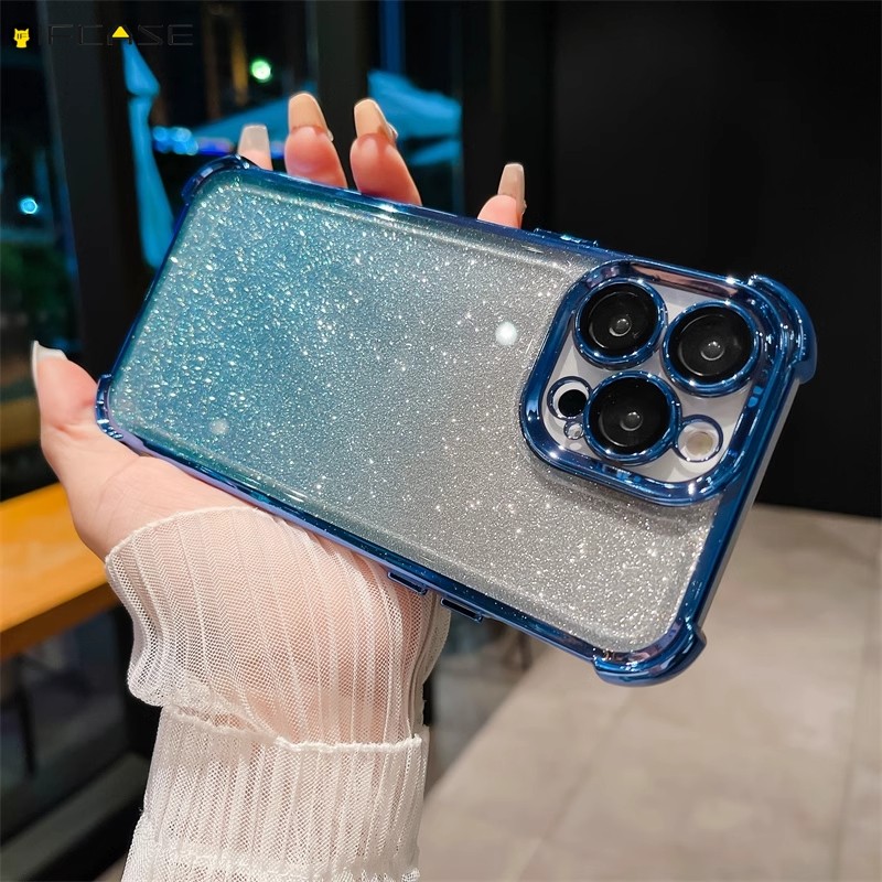 Dành Cho OnePlus 13 12 11 Ace 5 3 2 Pro OnePlus13 Ốp Điện Thoại Gradient Mạ Sáng Bóng Lấp Lánh Sang Trọng 4 Góc Túi Khí Chống Rơi Vỏ Mềm Chống Sốc Ốp Lưng