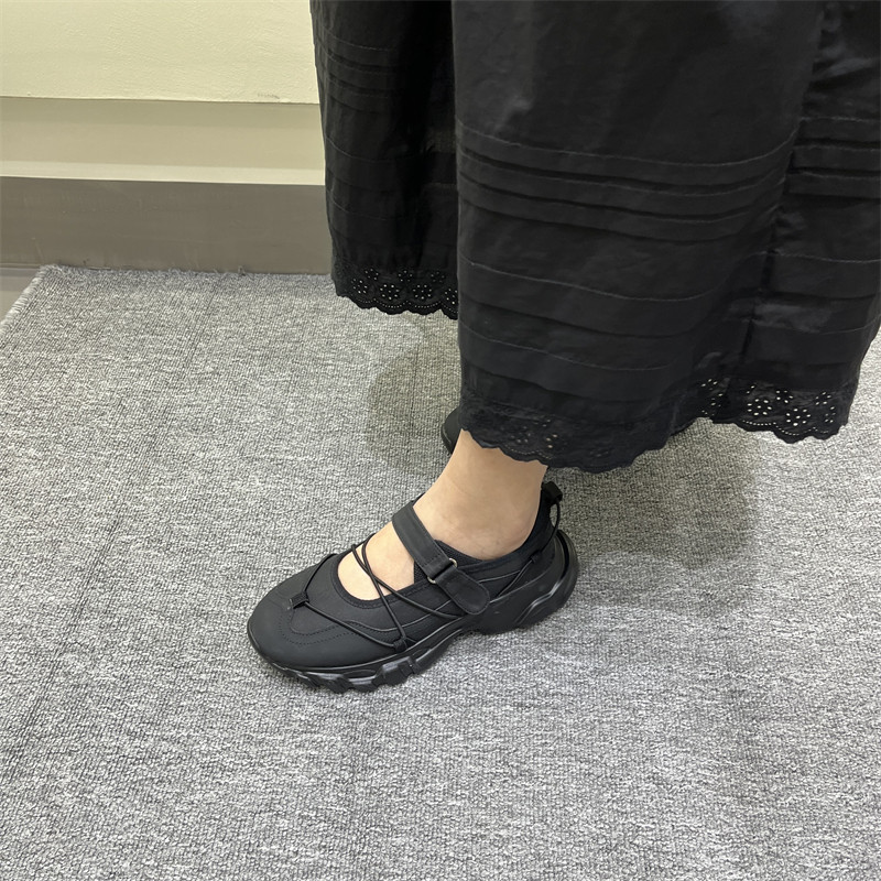 Kd 2026 Phong Cách Mới Đế Dày Thể Thao Mary Jane Giày Nữ Mùa Thu Phẳng Khóa Dây Velcro Ngoài Trời Tăng Chiều Cao Nữ