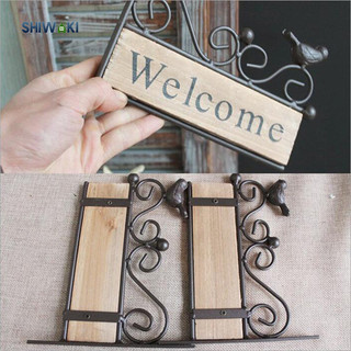 Chào mừng Ký hiệu Handmade Porch Bird Pattern Trang trí tiệc trong nhà Trang trí màu nâu