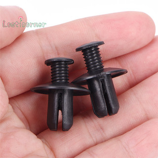 [Lostcorner] 50 chiếc 8mm Bộ giữ cản xe ô tô tự động Đẩy chốt nhựa màu đen [Mới]