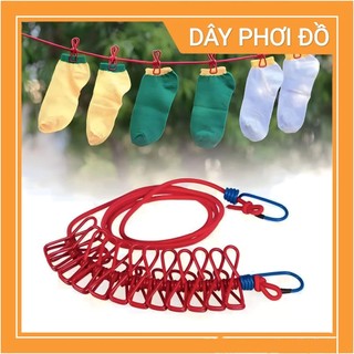 Dây phơi đồ thông minh co giãn 12 kẹp FE123