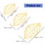 Flgo 100 Miếng Trang Trí Kim Loại Lá Filigree Kích Thước Hỗn Hợp Lá Trang Sức Làm Thành Phần Kim Loại Thủ Công Tôn Dáng