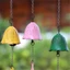 ESSENCEH Chuông gió Trang trí, Chuông sân bằng kim loại bằng gang bền bỉ, Trang trí cửa sổ thủ công cổ điển Chuông gió DIY Vườn nhà