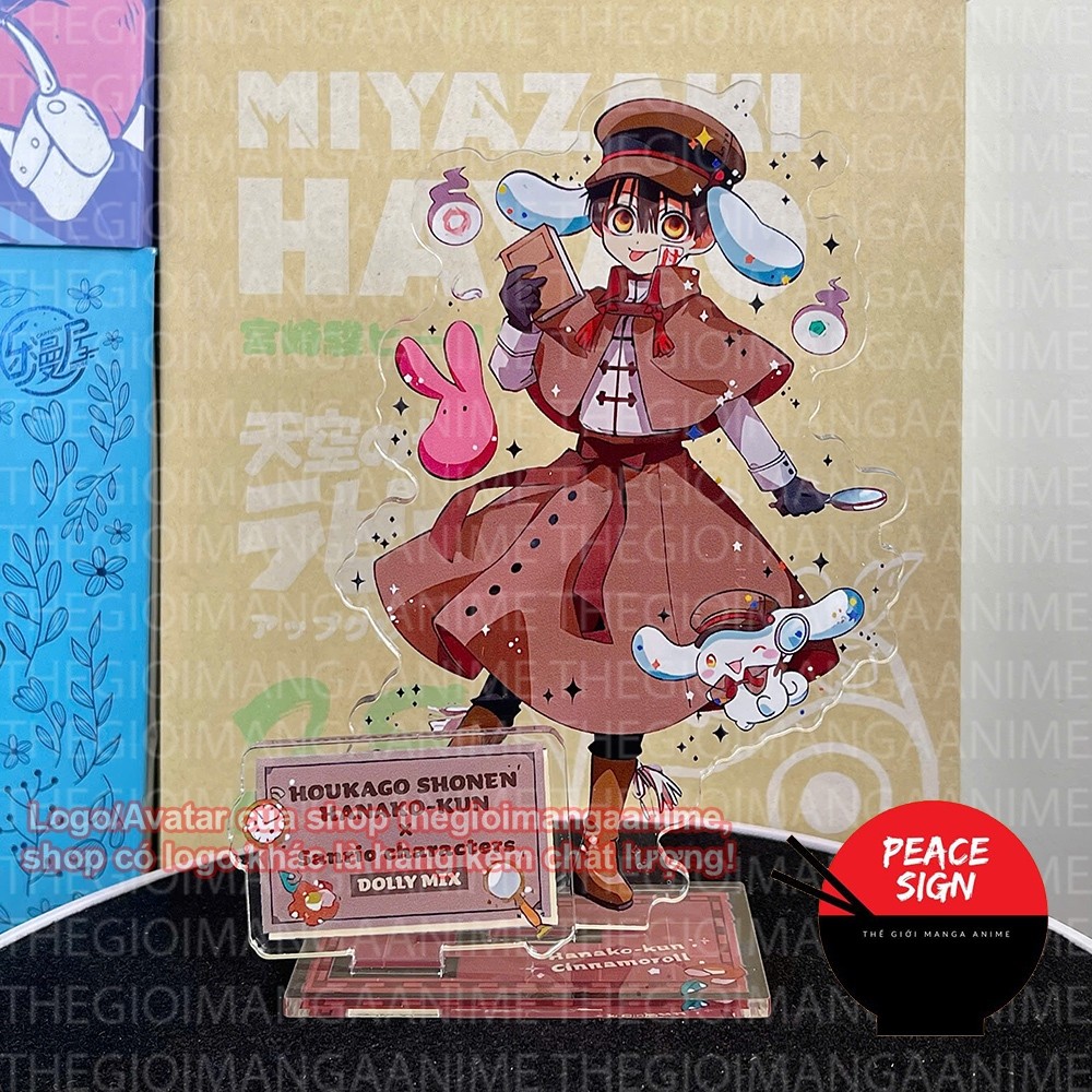 Mô hình Standee CẬU MA NHÀ XÍ HANAKO-KUN ver SANRIO Toilet-bound Jibaku Shounen Hanako-kun in hình anime chibi