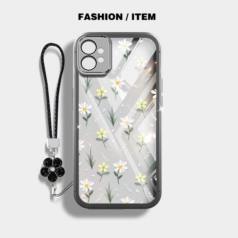 Ốp Điện Thoại YBD Cho Infinix Smart 10 Plus Tecno Spark GO 2 3 KM4 POP 10 20 Smart 9 HD X6532C X6532 Hot 50i X6531 X6531B Full Màn Hình Họa Tiết Hoa Nhỏ Trong Suốt Vỏ Mềm
