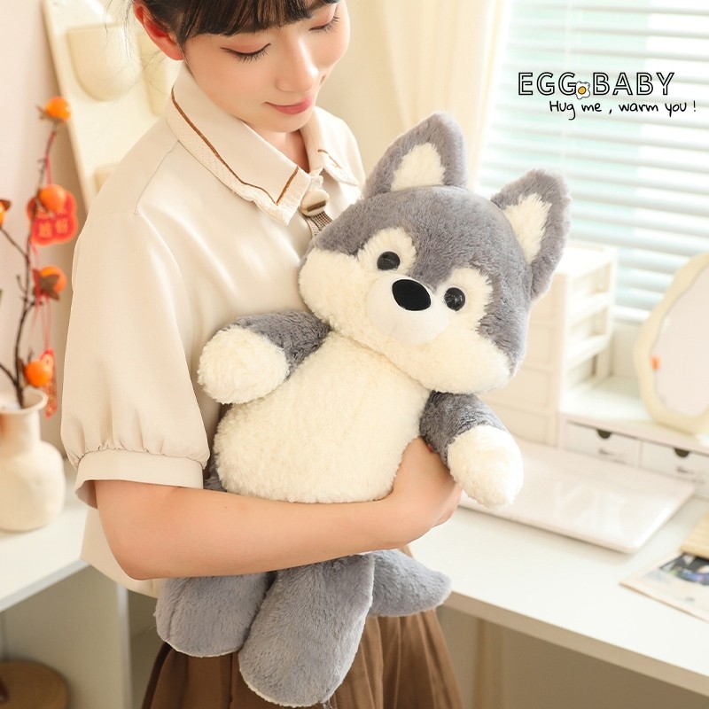 Chạy Cáo Sang Trọng Đồ Chơi Búp Bê Cáo Dễ Thương Búp Bê Sói Xám Lớn Quà Tặng Cho Trẻ Em Quà Tặng Sinh Nhật